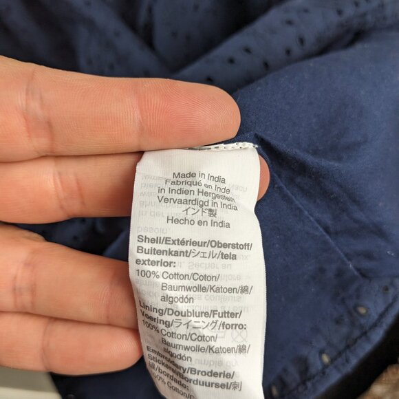 J. Crew Mercantile Blue Lace Short Sleeve Dress Size XXL - Picture 5 of 8